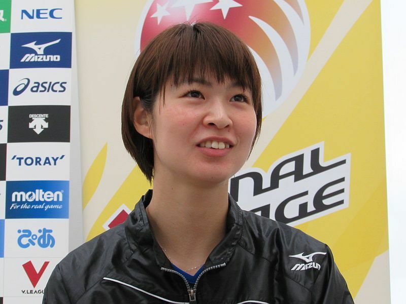 [写真]「東レアローズらしいバレーで最後まで」と語る木村沙織