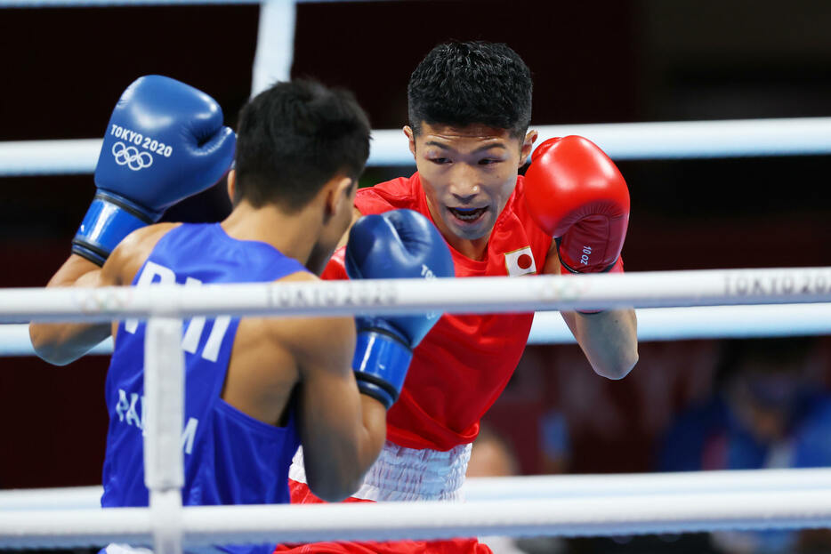 決勝進出はならなかったが田中亮明がフライ級で61年ぶりとなる銅メダルを獲得した(写真：森田直樹/アフロスポーツ)