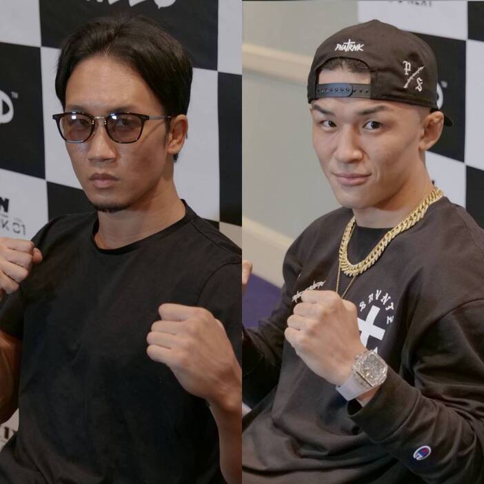 朝倉未来(左）と萩原京平（右）が明日RIZIN異例のPPVマッチで激突(写真提供・RIZIN FF)