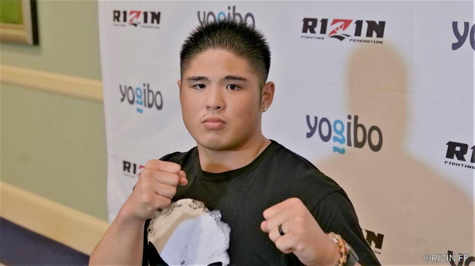 明日開催の「RIZIN.31」で現役の米海兵を相手に再起戦に挑む元十両、貴ノ富士のスダリオ剛(写真・RIZIN FF）