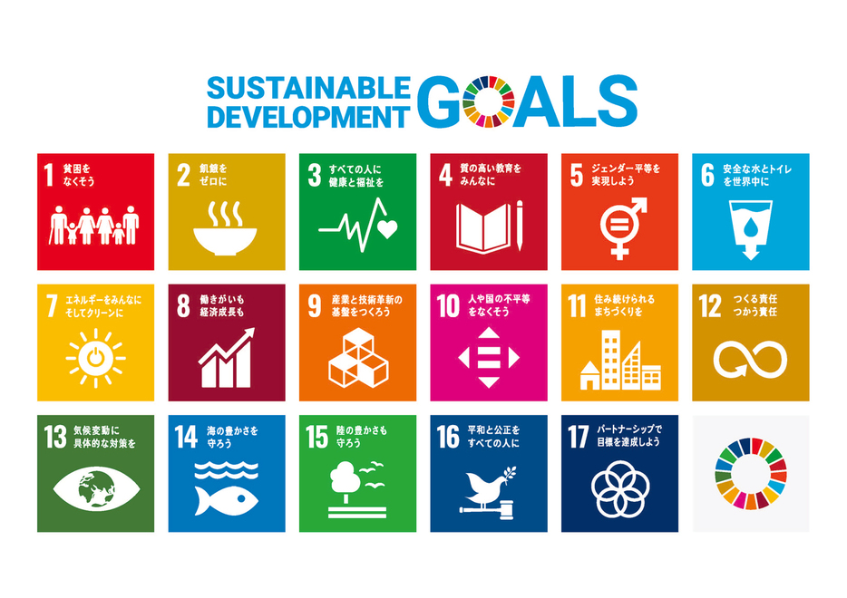 SDGsは17のゴール・169のターゲットから構成され，地球上の「誰一人取り残さない」ことを誓っている