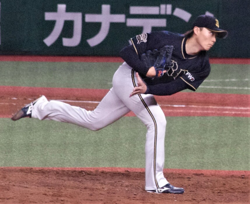 オリックス先発の山崎は西武打線を相手に7回4安打無失点。チームの首位固めに貢献した