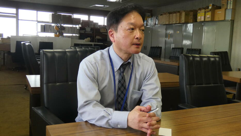 八戸市水産事務所の副所長、高舘強さん