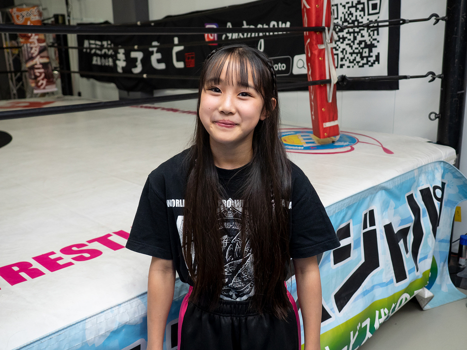 学業とプロレスを両立、中学生レスラー美蘭（撮影：志和浩司）