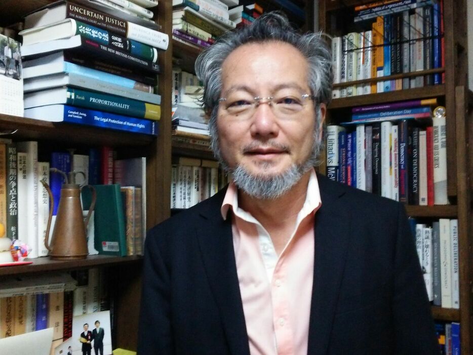 井上達夫・東京大学名誉教授。1954年生まれ。『立憲主義という企て』など著書多数（撮影：編集部）