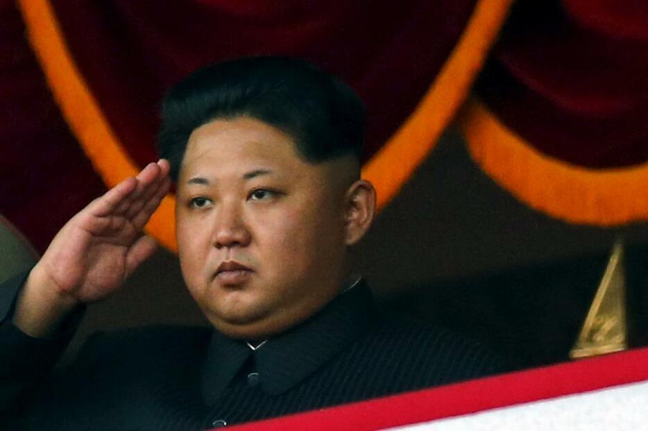 [写真]北朝鮮の金正恩第一書記。写真は昨秋の朝鮮労働党創建70周年行事（ロイター/アフロ）