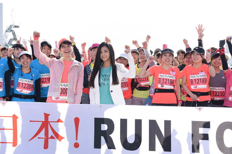 「名古屋ウィメンズマラソン2018」で国歌独唱とライブを行った倉木麻衣