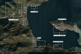 【図2】カムチャッカ原潜基地全景　出典：筆者作成