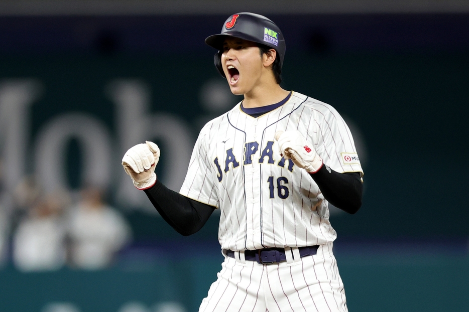 準決勝のメキシコ戦で活躍する大谷翔平（写真：Getty Images）