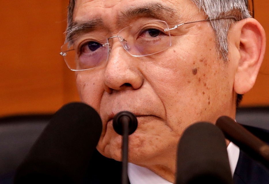 [写真]日銀の黒田東彦総裁（ロイター/アフロ）