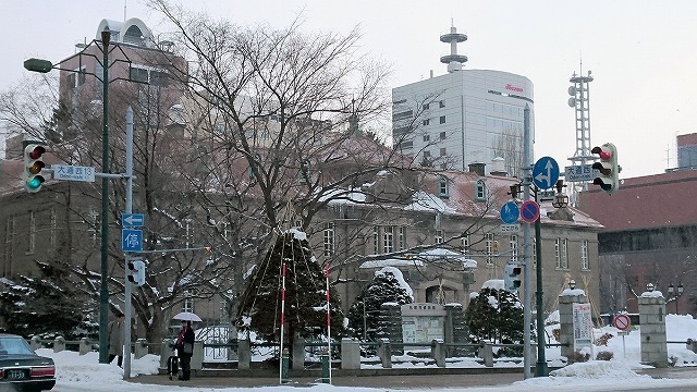 [写真]雪まつり会場の西端にある「札幌市資料館」