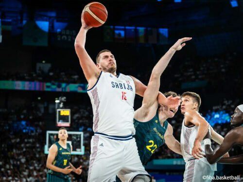 21得点14リバウンド9アシストの活躍でセルビアをけん引したニコラ・ヨキッチ [写真]＝fiba.basketball