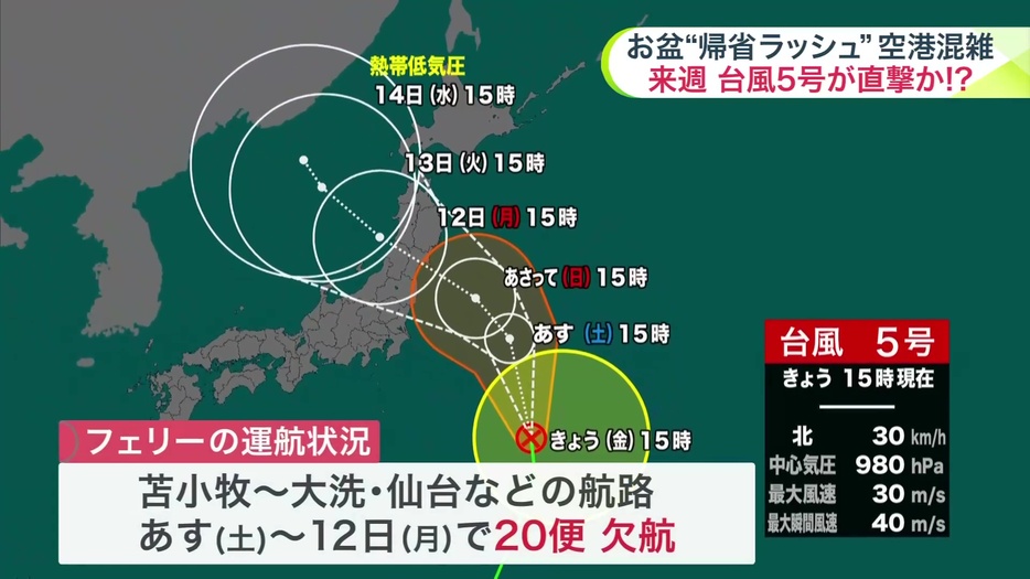 台風の恐れも