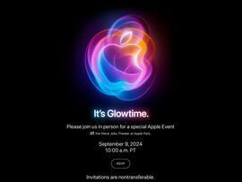 アップルのイベント。テーマは「It’s Glowtime.」