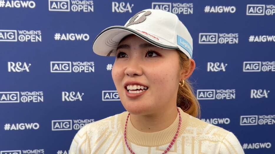 AIG女子オープンに出場している古江彩佳選手（写真：ゴルフネットワーク）