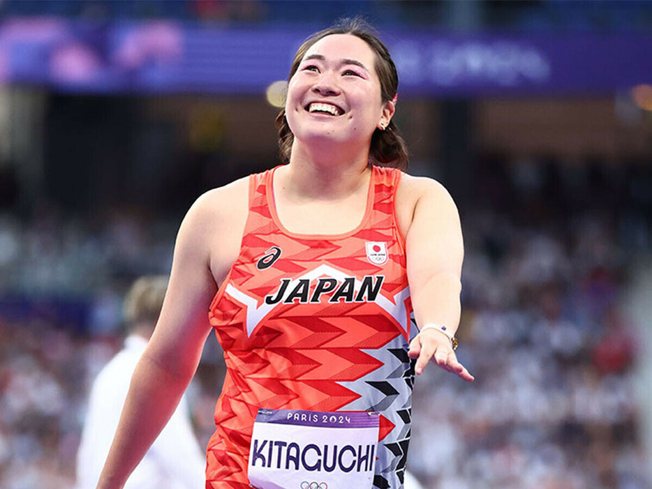 北口榛花は五輪女王になった安堵感とともに今後への目標も明確に　photo by JMPA