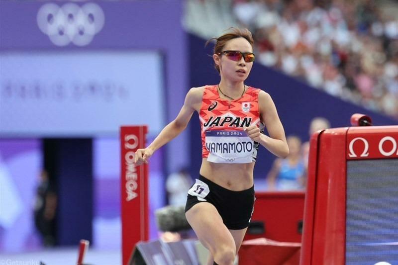 パリ五輪女子5000mに出場した山本有真（積水化学）