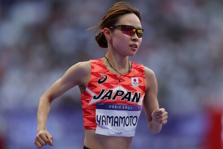 女子5000m予選に出場した山本有真。(C) Getty Images