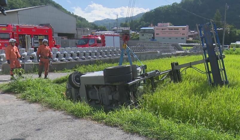 事故現場（安曇野市）