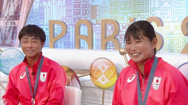 セーリング混合470級で銀メダルを獲得した岡田奎樹選手と吉岡美帆選手