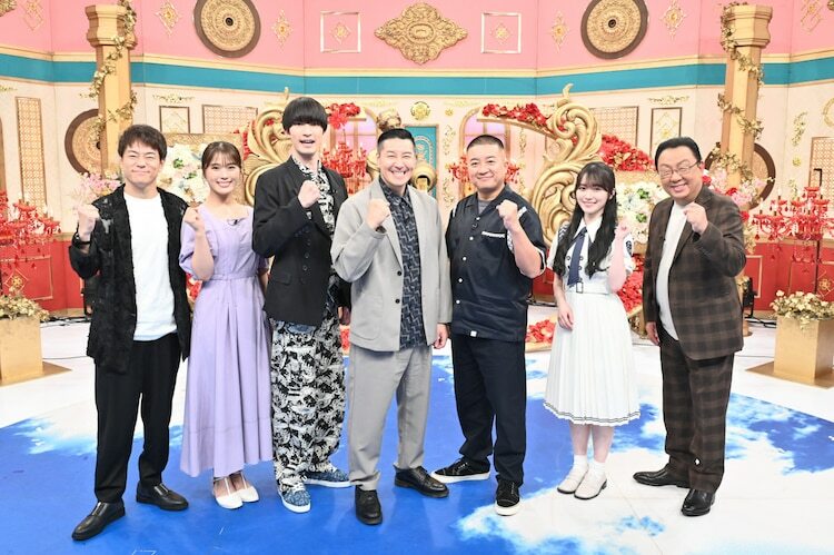 「THE神業チャレンジSP」のスタジオ出演者たち。(c)TBS