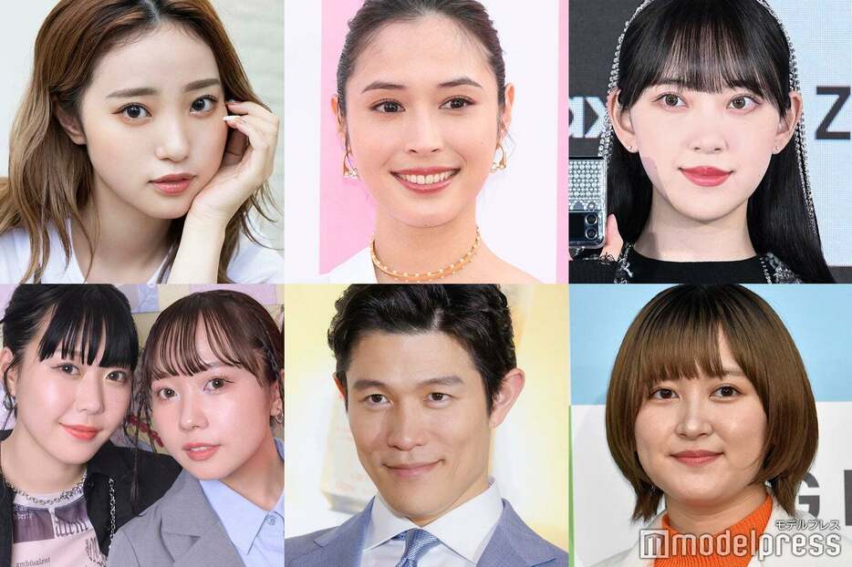 （上段）中町綾、広瀬アリス、堀未央奈（下段）むくえな、鈴木亮平、サーヤ