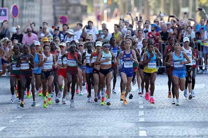 女子マラソンが日本時間の午後３時にスタートしている。(C) Getty Images