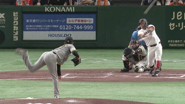 プロ初の満塁ホームランを放った巨人・浅野翔吾選手(画像：日テレジータス)