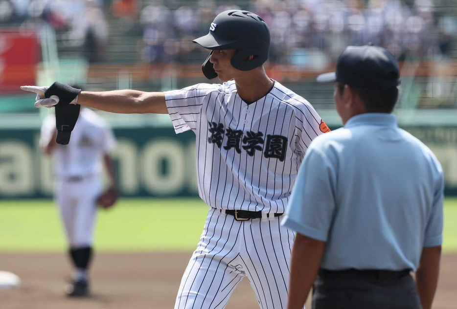 滋賀学園・岩井天史 （撮影：柳瀨心祐）