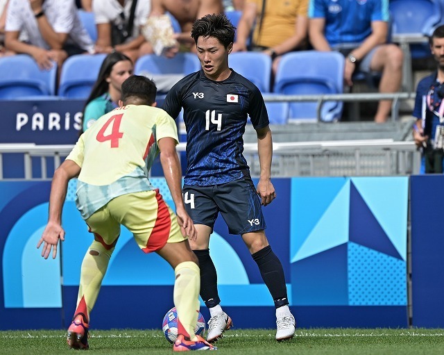 パリ五輪で貴重な経験を積んだ三戸。「大会自体が大きかったので、楽しかったです」。写真：金子拓弥（サッカーダイジェスト写真部）