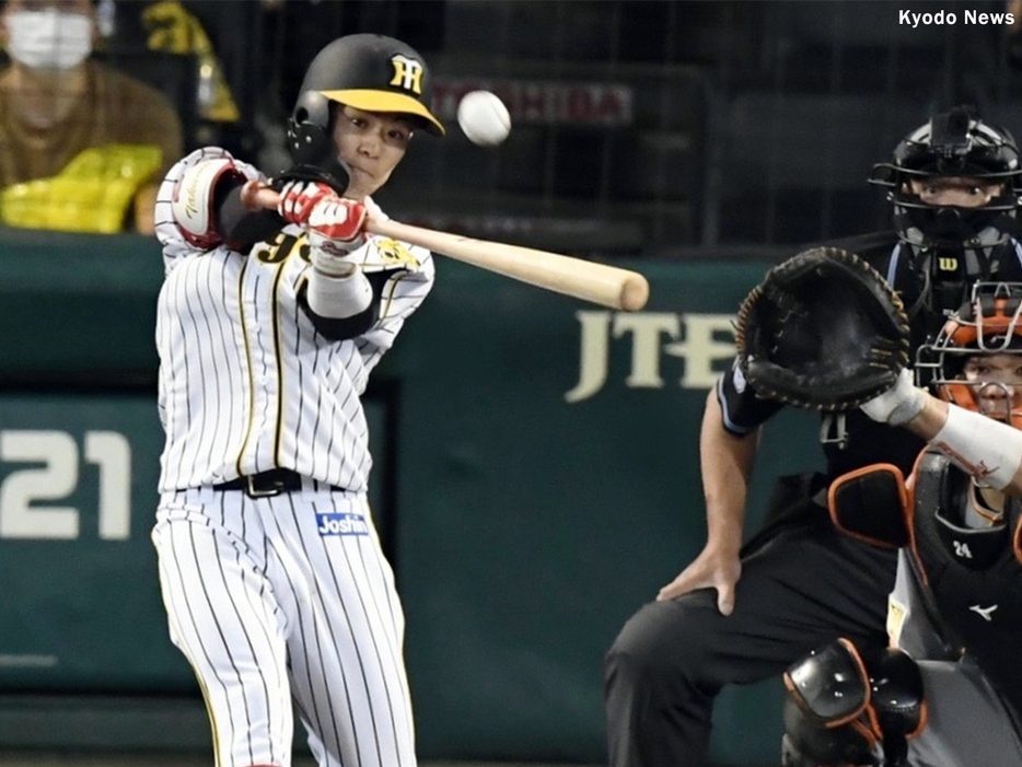 阪神・中野拓夢 (C) Kyodo News