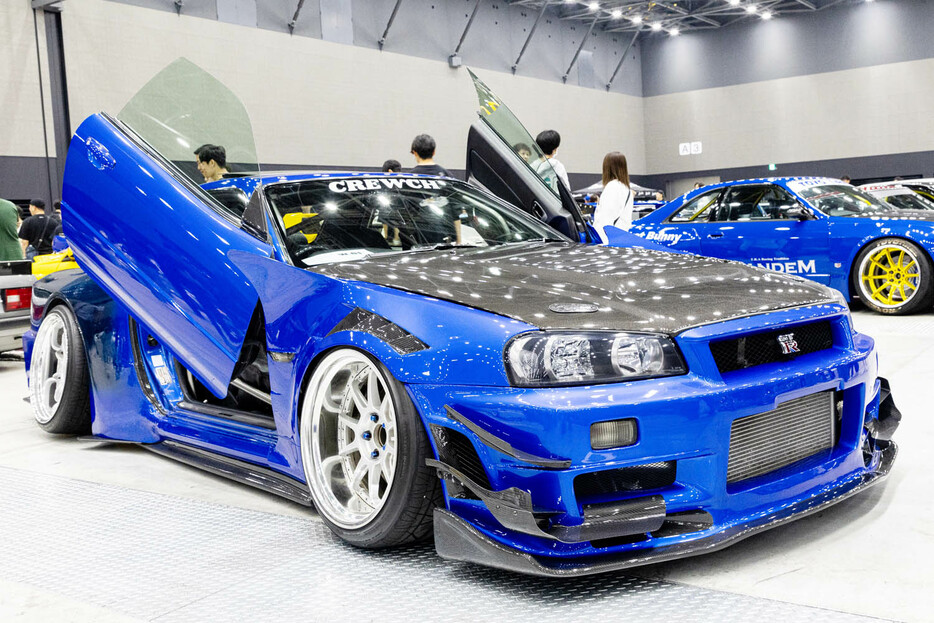 日産 R34型 スカイラインGT-R：WEKFEST JAPANは米国の25年ルールが適用されるため、R34 GT-Rは2024年から参加可能となった