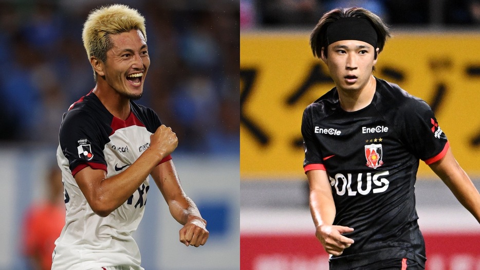 鍵を握る鈴木優磨と松尾佑介(C)J.LEAGUE