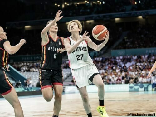 キャプテンの林を中心に奮闘した女子日本代表［写真］＝fiba.basketball