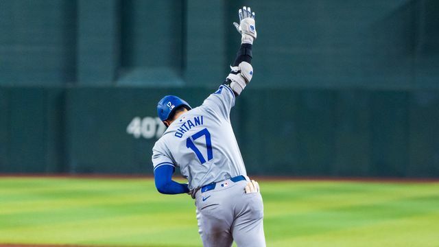 MLB史上発の43-43を達成した大谷翔平選手（写真:USA TODAY Sports/ロイター/アフロ）