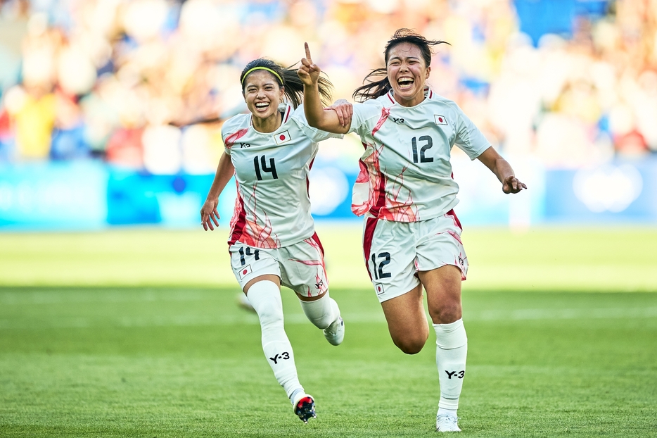 「2024年7月28日 パリ五輪 サッカー 女子 グループステージ 谷川萌々子の逆転ゴール」