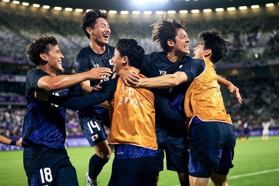 撮影/文章：森田直樹 「2024年7月27日 パリ五輪 サッカー 男子 グループステージ 山本理仁の決勝ゴール」