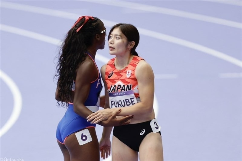 パリ五輪女子100mH準決勝に出場した福部真子（日本建設工業）