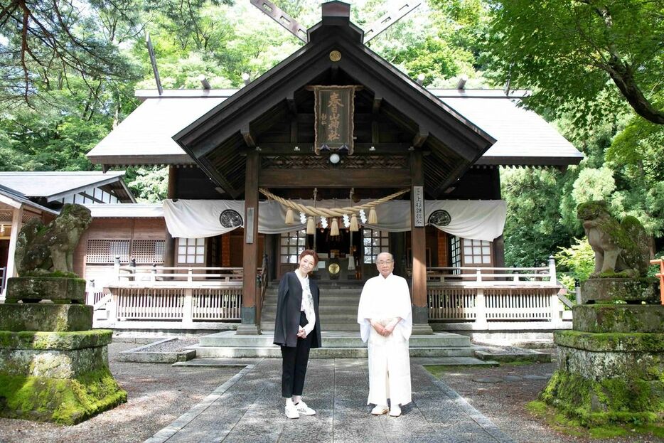 上杉謙信公を祭神として祀っている春日山神社