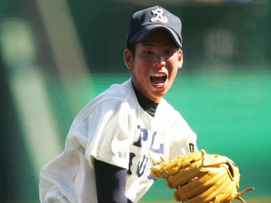 １年夏から甲子園のマウンドを経験したPL学園・前田健太　photo by Kouchi Shinji