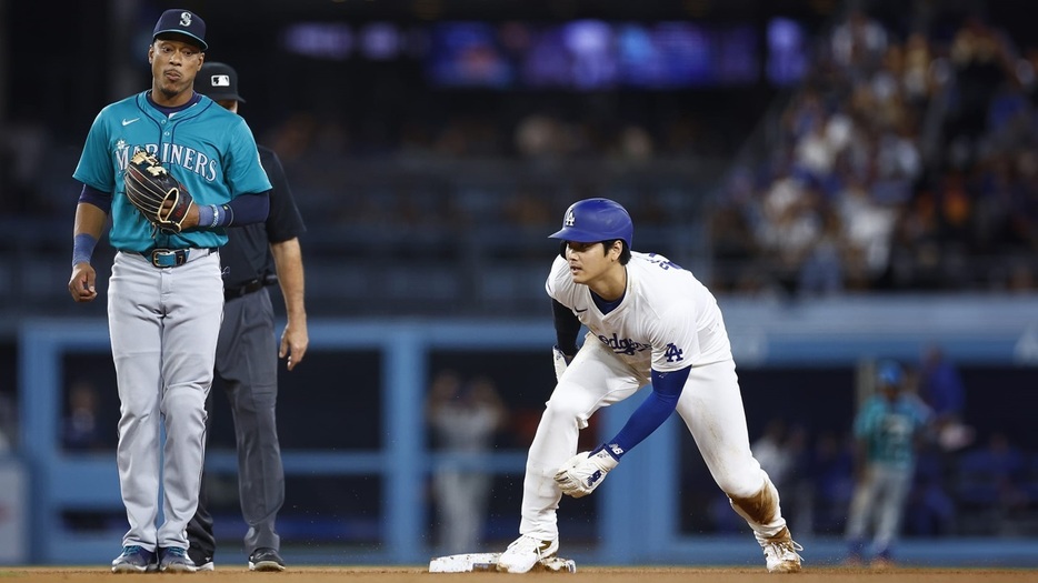 今季39個目の盗塁を決めたドジャースの大谷翔平（MLB Advanced Media）