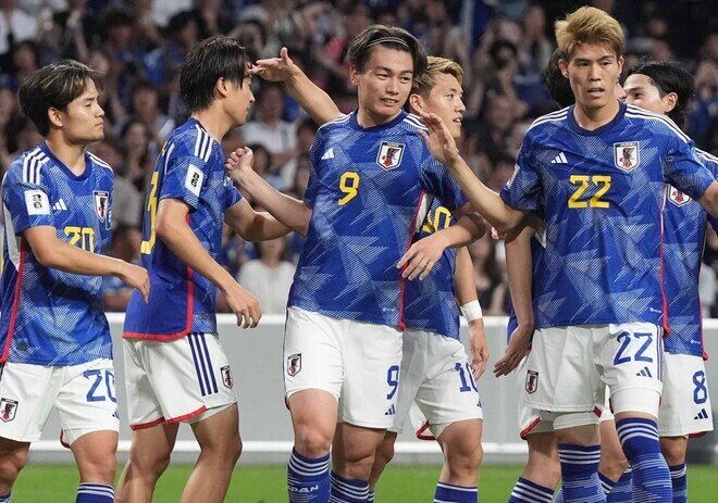 欧州で活躍する選手をずらりと揃える森保ジャパン。(C)SOCCER DIGEST