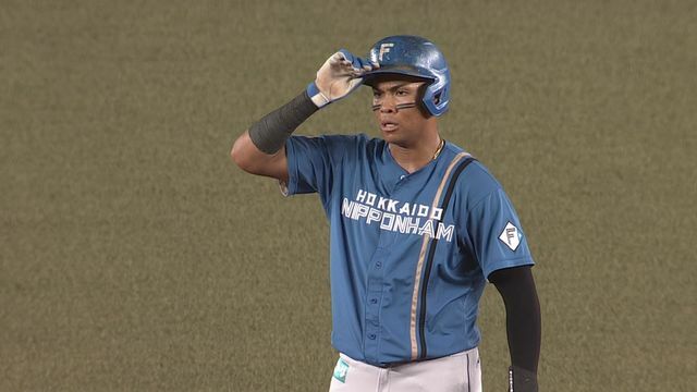 プロ初盗塁をマークした日本ハムの水谷瞬選手