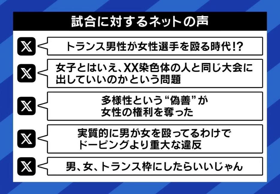 試合に対するネットの声