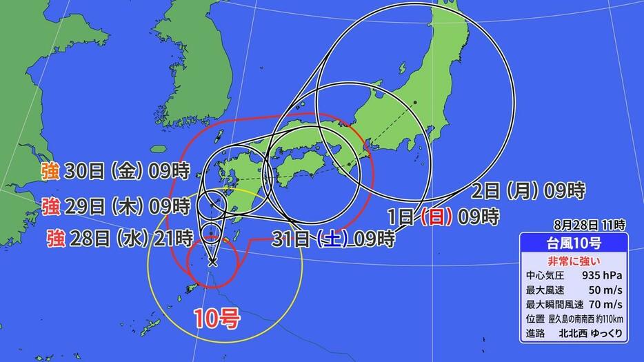 台風進路図