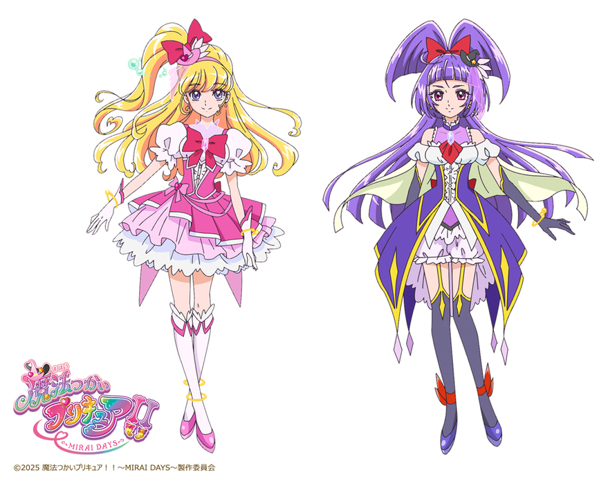 キュアミラクル＆キュアマジカル設定画(C)2025 魔法つかいプリキュア！！～MIRAI DAYS～製作委員会