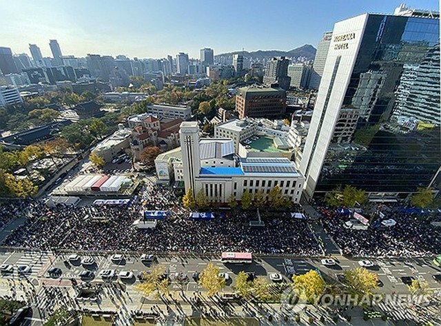 15日に大規模な集会が予定されており、渋滞が予想される（資料写真）＝（聯合ニュース）