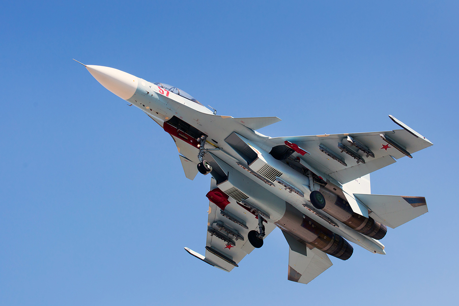 ロシア空軍のSu-30SM戦闘機（Skycolors / Shutterstock.com）