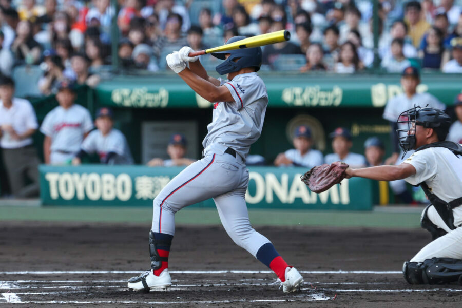 3打点の活躍を見せた京都国際・藤本 陽毅（撮影：太田裕史）