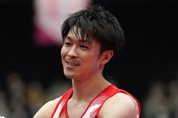 NHKのアスリートナビゲーターを務める内村航平。五輪で個人総合連覇を果たしている。(C) Getty Images